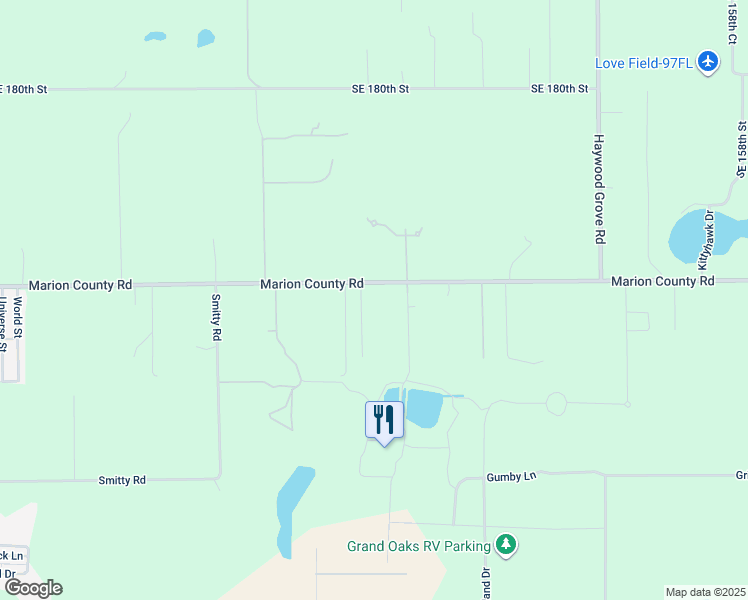 map of restaurants, bars, coffee shops, grocery stores, and more near 2902 Marion County Road in Weirsdale