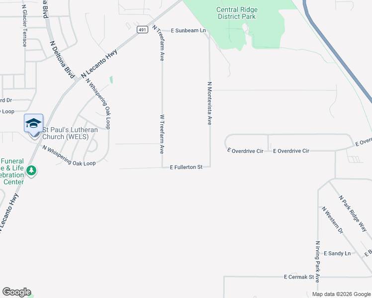 map of restaurants, bars, coffee shops, grocery stores, and more near 6093 North Treefarm Avenue in Beverly Hills