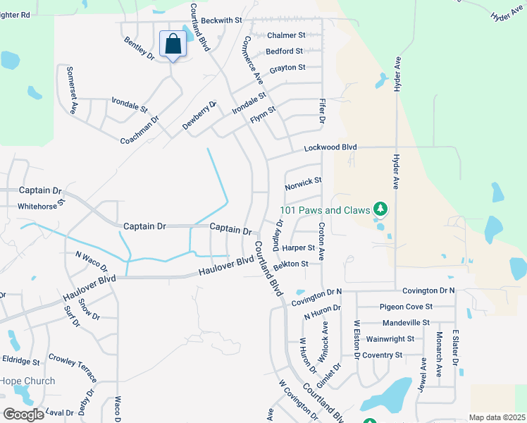 map of restaurants, bars, coffee shops, grocery stores, and more near 3140 Courtland Boulevard in Deltona