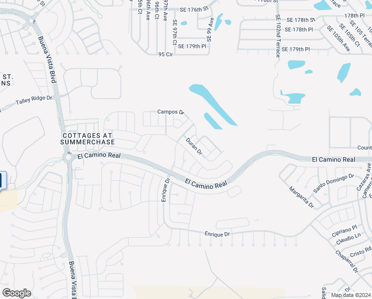 map of restaurants, bars, coffee shops, grocery stores, and more near 1513 Escandon Place in The Villages