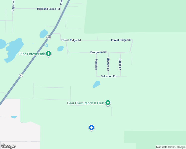 map of restaurants, bars, coffee shops, grocery stores, and more near 41547 Paradise in DeLand