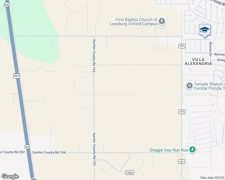 map of restaurants, bars, coffee shops, grocery stores, and more near 4662 Northeast 135 Avenue in Oxford