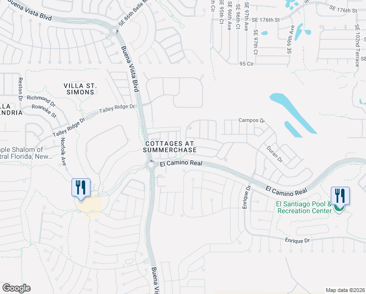 map of restaurants, bars, coffee shops, grocery stores, and more near 2737 Privada Drive in The Villages