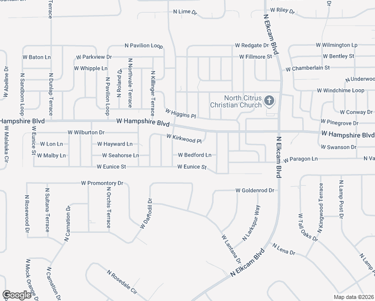 map of restaurants, bars, coffee shops, grocery stores, and more near 3133 West Bedford Lane in Citrus Springs