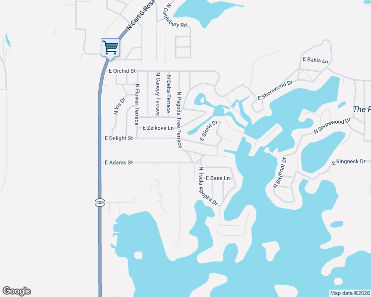 map of restaurants, bars, coffee shops, grocery stores, and more near 3917 East Peggy Street in Hernando
