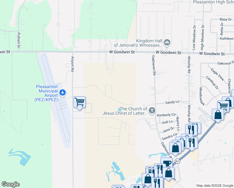 map of restaurants, bars, coffee shops, grocery stores, and more near 1760 Vista View Drive in Pleasanton