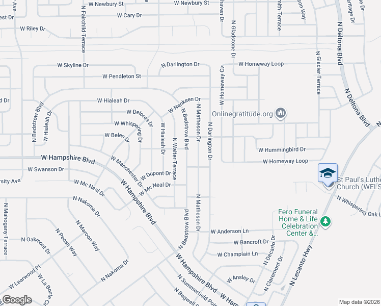 map of restaurants, bars, coffee shops, grocery stores, and more near 6343 North Bedstrow Boulevard in Citrus Springs