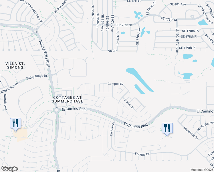 map of restaurants, bars, coffee shops, grocery stores, and more near 1714 Quintero Court in The Villages