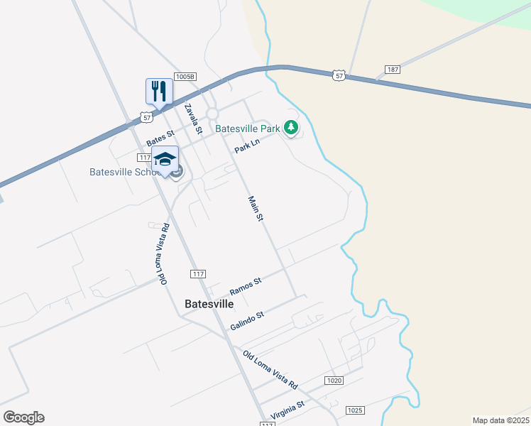 map of restaurants, bars, coffee shops, grocery stores, and more near Main Street in Batesville