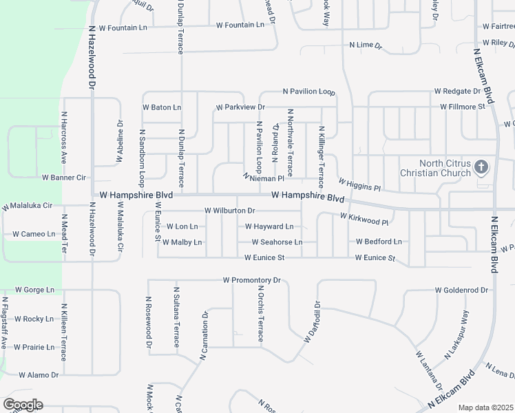 map of restaurants, bars, coffee shops, grocery stores, and more near 3509 West Wilburton Drive in Citrus Springs