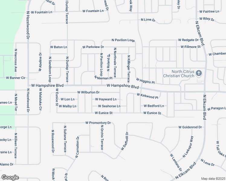 map of restaurants, bars, coffee shops, grocery stores, and more near 3411 West Wilburton Drive in Citrus Springs