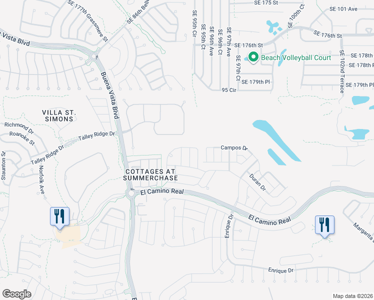 map of restaurants, bars, coffee shops, grocery stores, and more near 1714 Gomez Place in The Villages