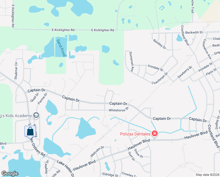 map of restaurants, bars, coffee shops, grocery stores, and more near 3277 Sawyer Circle in Deltona