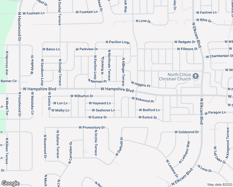map of restaurants, bars, coffee shops, grocery stores, and more near 6386 North Mariner Terrace in Citrus Springs