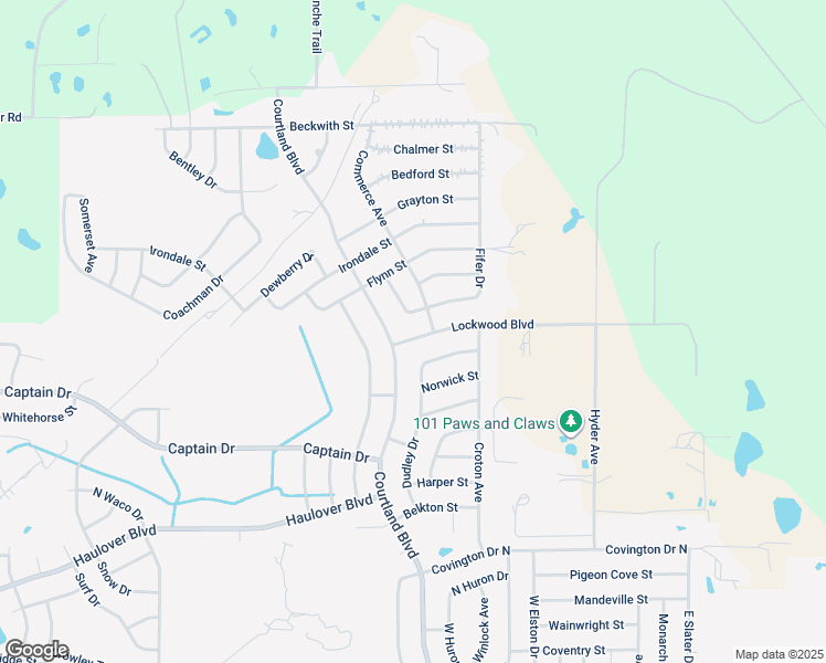 map of restaurants, bars, coffee shops, grocery stores, and more near 2880 Lockwood Boulevard in Deltona