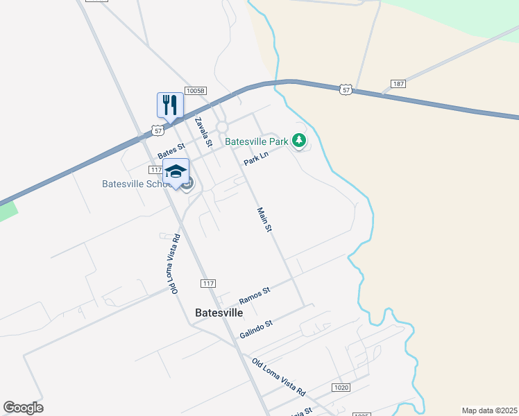 map of restaurants, bars, coffee shops, grocery stores, and more near Main Street in Batesville
