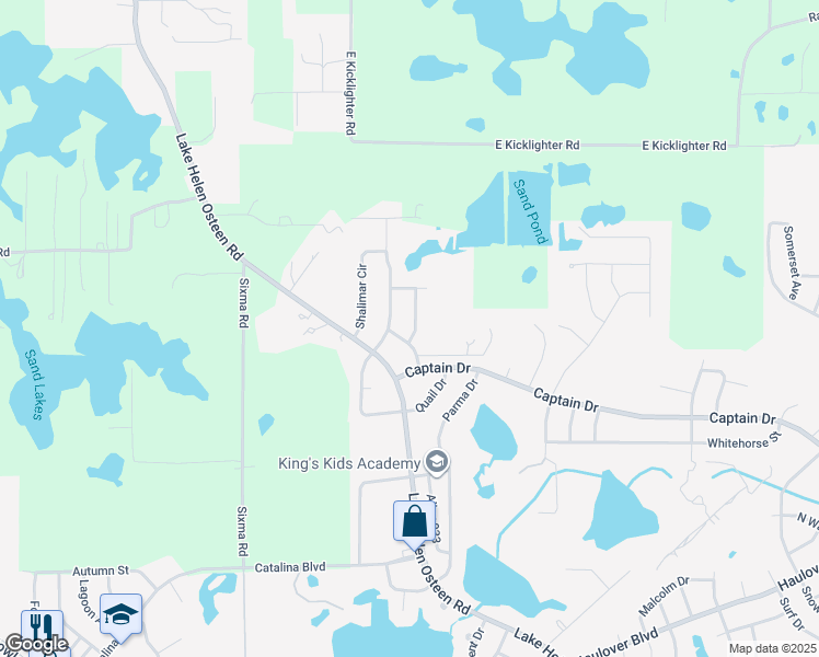 map of restaurants, bars, coffee shops, grocery stores, and more near 3308 Bradford Avenue in Deltona