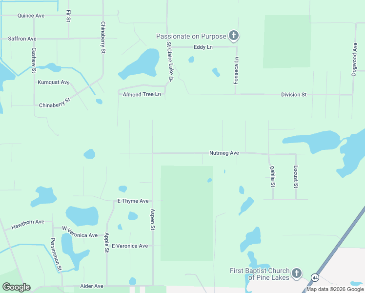map of restaurants, bars, coffee shops, grocery stores, and more near 31329 Nutmeg Avenue in Eustis