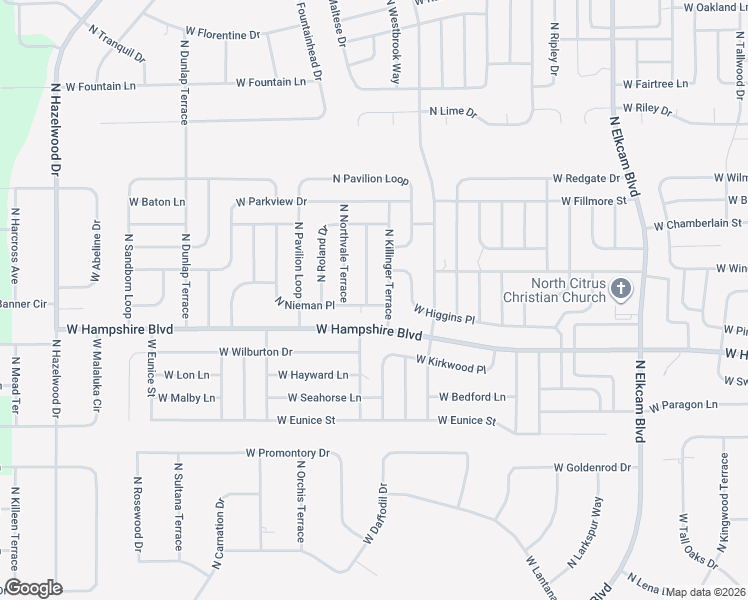 map of restaurants, bars, coffee shops, grocery stores, and more near 6501 North Winlock Terrace in Citrus Springs