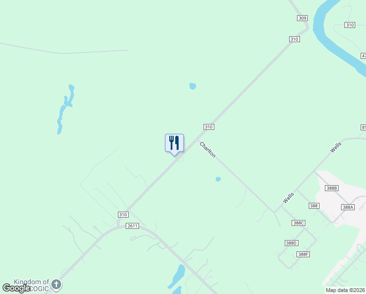 map of restaurants, bars, coffee shops, grocery stores, and more near 3412 County Road 310 in Brazoria