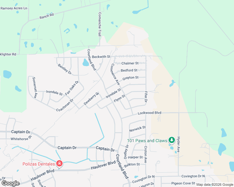 map of restaurants, bars, coffee shops, grocery stores, and more near 2855 Irondale Street in Deltona