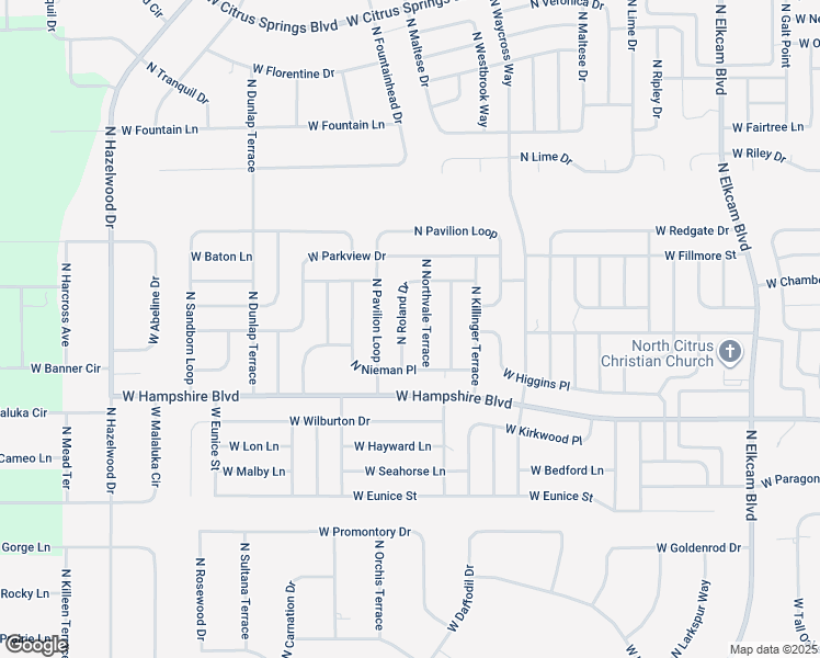 map of restaurants, bars, coffee shops, grocery stores, and more near 6592 North Northvale Terrace in Citrus Springs