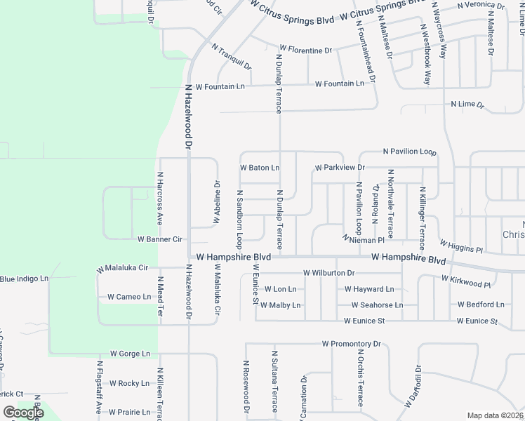 map of restaurants, bars, coffee shops, grocery stores, and more near 3847 West Parkview Drive in Citrus Springs