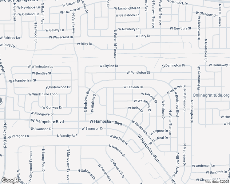 map of restaurants, bars, coffee shops, grocery stores, and more near 1673 West Delores Drive in Citrus Springs