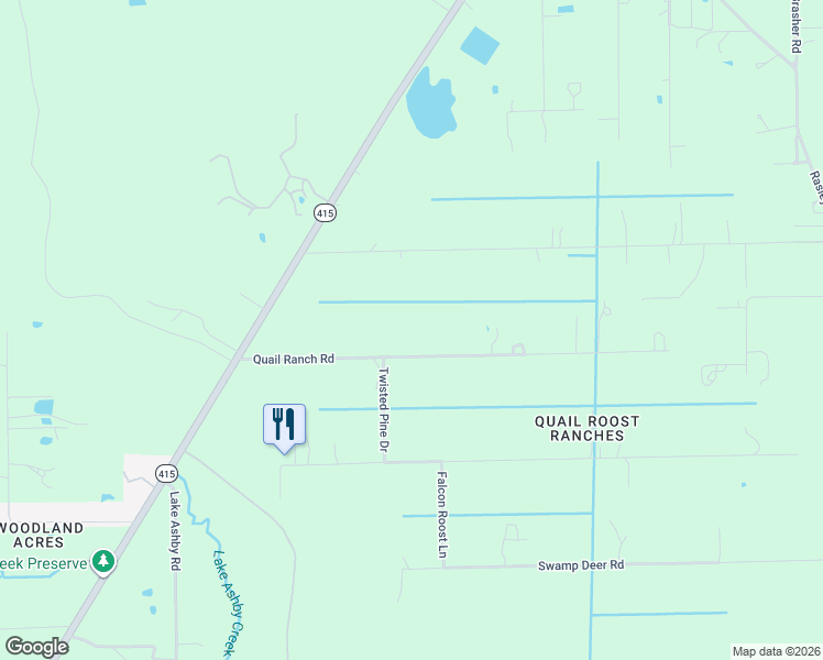 map of restaurants, bars, coffee shops, grocery stores, and more near 4191 Quail Ranch Road in New Smyrna Beach