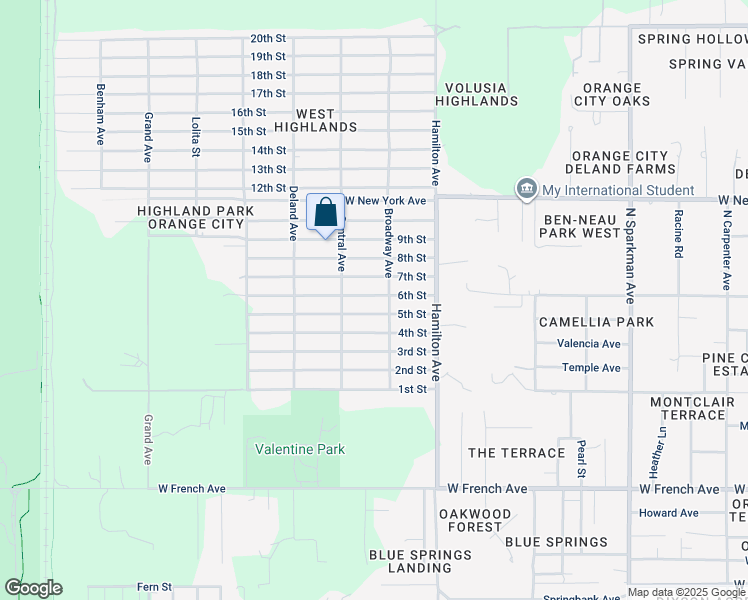 map of restaurants, bars, coffee shops, grocery stores, and more near 1230 6th Street in Orange City