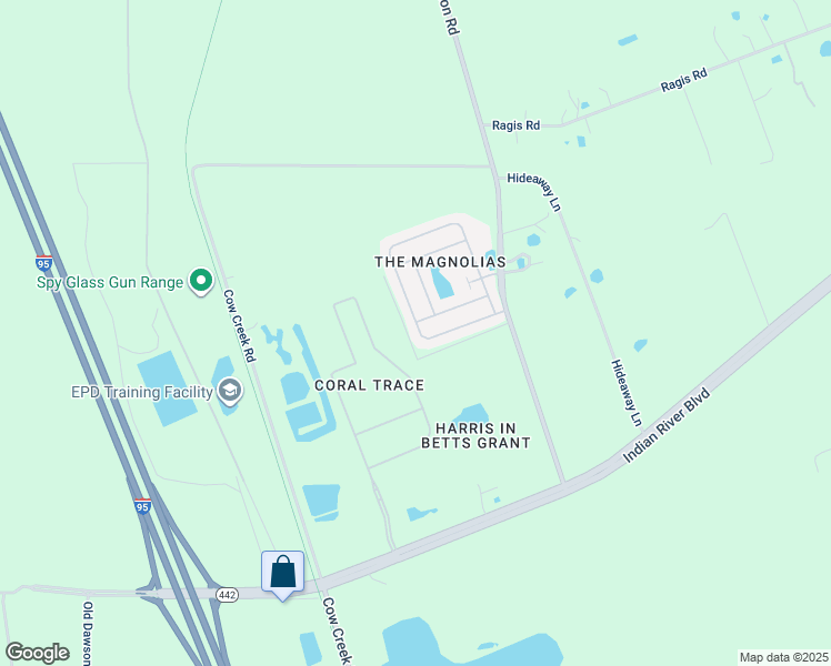 map of restaurants, bars, coffee shops, grocery stores, and more near 1754 Persimmon Circle in Edgewater