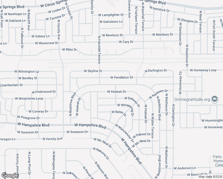 map of restaurants, bars, coffee shops, grocery stores, and more near 6626 North Bedstrow Boulevard in Citrus Springs