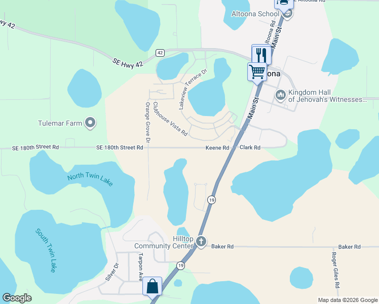 map of restaurants, bars, coffee shops, grocery stores, and more near in Umatilla