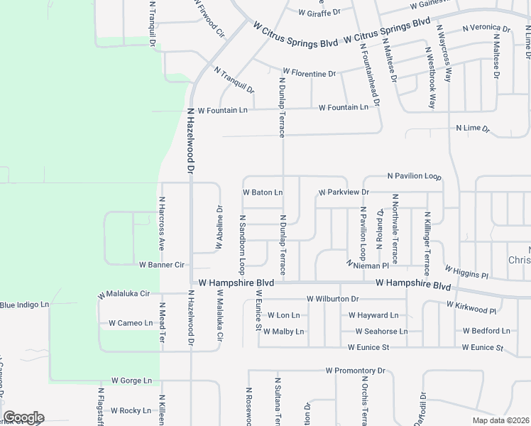 map of restaurants, bars, coffee shops, grocery stores, and more near 3849 West Keene Lane in Citrus Springs