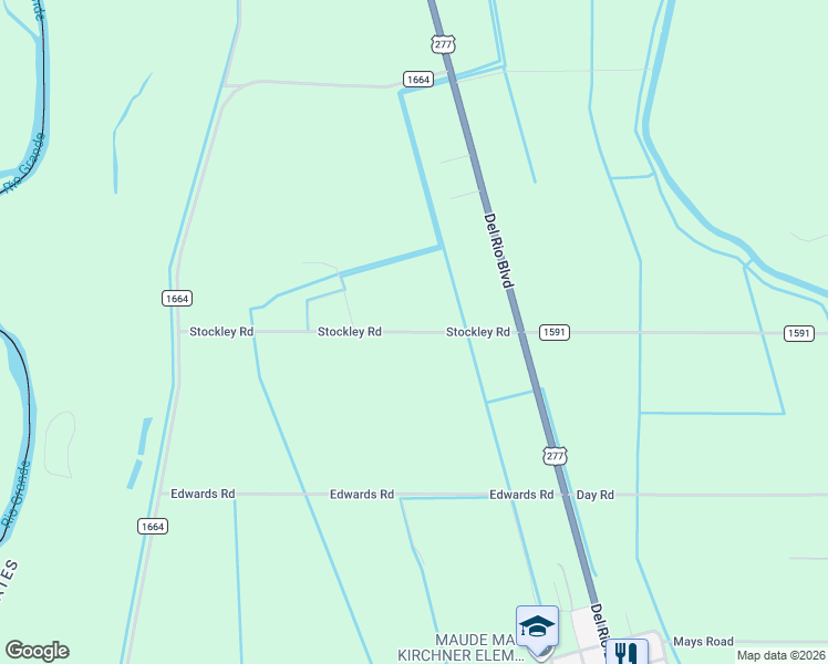 map of restaurants, bars, coffee shops, grocery stores, and more near 263 Stockley Road in Quemado