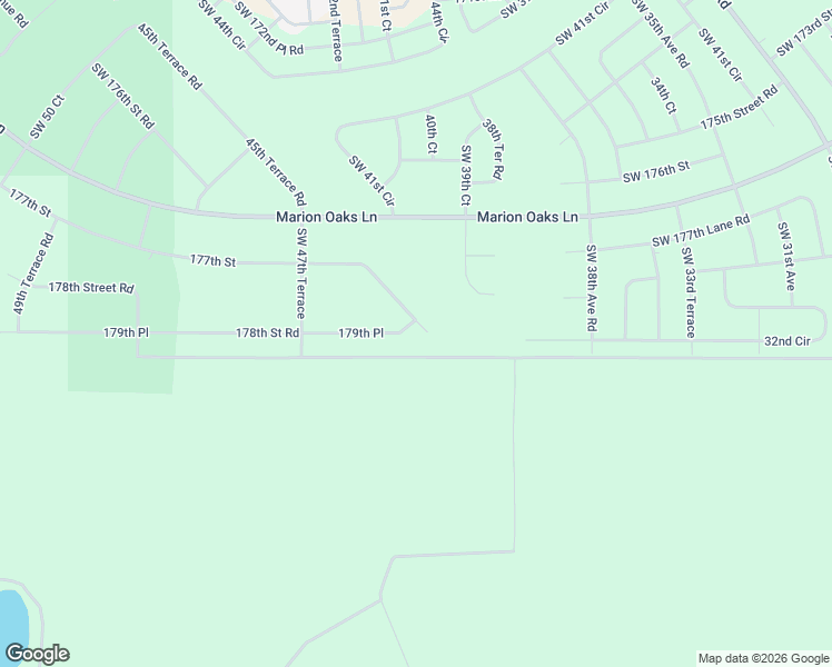 map of restaurants, bars, coffee shops, grocery stores, and more near 4032 177th Street in Ocala