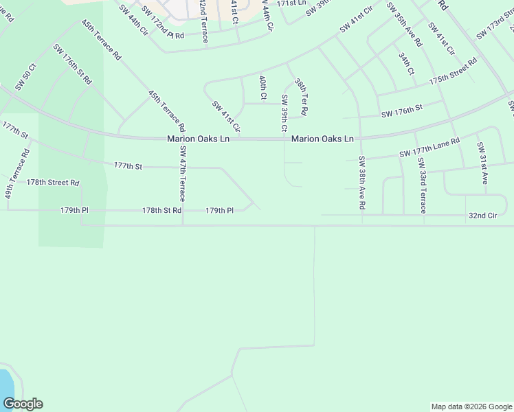 map of restaurants, bars, coffee shops, grocery stores, and more near 4032 177th Street in Ocala