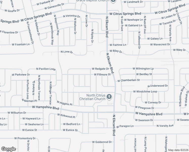 map of restaurants, bars, coffee shops, grocery stores, and more near 6668 North Grayton Terrace in Citrus Springs