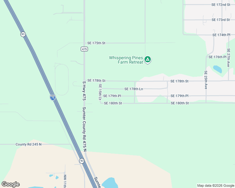 map of restaurants, bars, coffee shops, grocery stores, and more near 1611 Southeast 180th Street in Summerfield