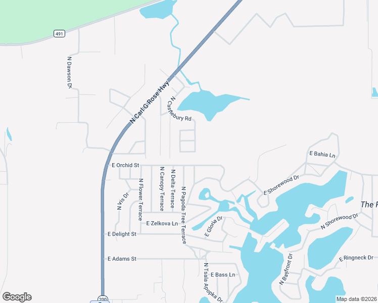 map of restaurants, bars, coffee shops, grocery stores, and more near 6758 North Capri Loop in Hernando