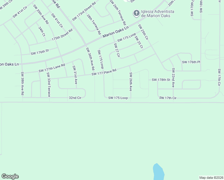 map of restaurants, bars, coffee shops, grocery stores, and more near 2700 Southwest 178th Street in Ocala