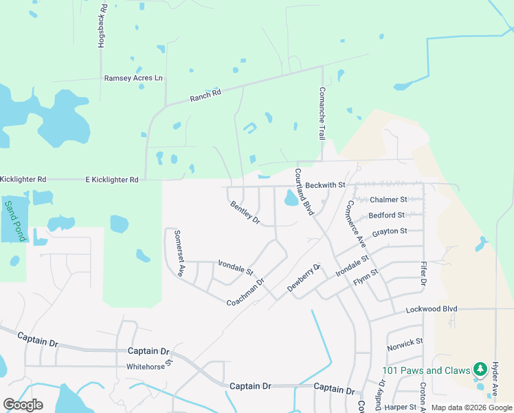 map of restaurants, bars, coffee shops, grocery stores, and more near 3440 Clingman Street in Deltona