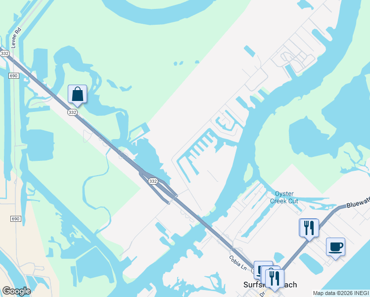 map of restaurants, bars, coffee shops, grocery stores, and more near 48 Marlin Avenue in Freeport