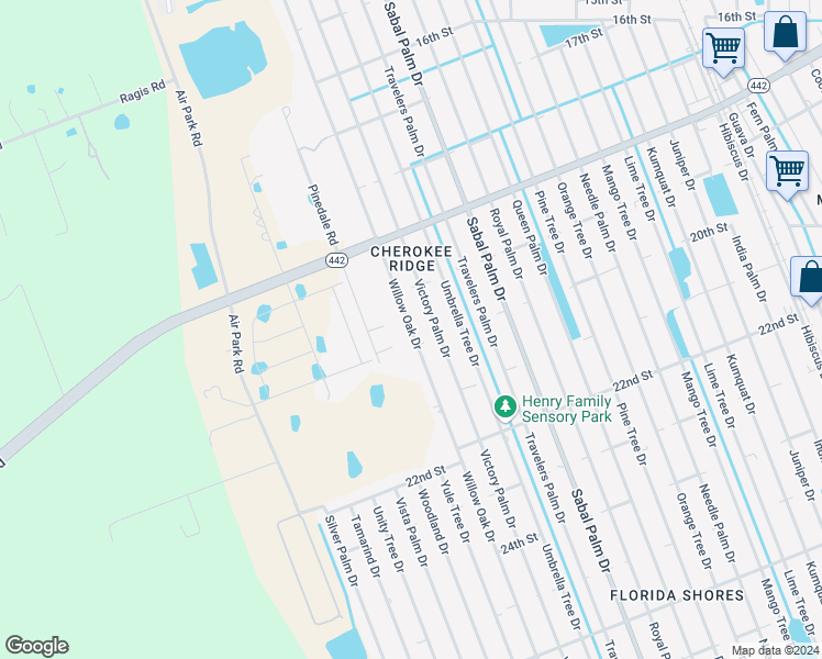 map of restaurants, bars, coffee shops, grocery stores, and more near 1923 Willow Oak Drive in Edgewater