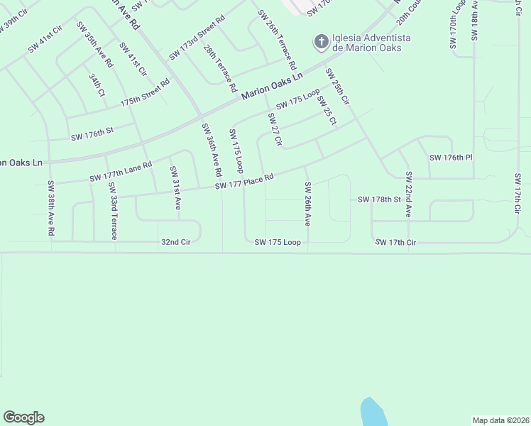 map of restaurants, bars, coffee shops, grocery stores, and more near 2700 Southwest 178th Street in Ocala