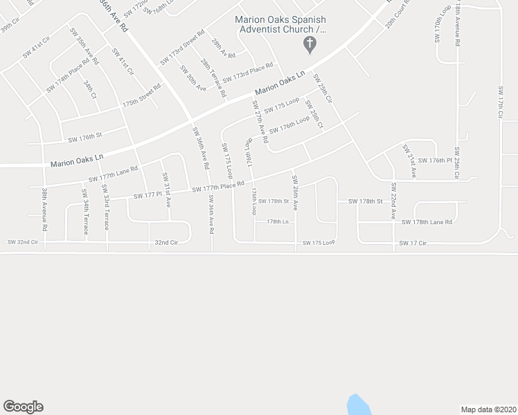 map of restaurants, bars, coffee shops, grocery stores, and more near 2700 Southwest 178th Street in Ocala