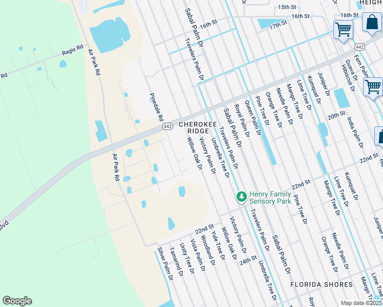 map of restaurants, bars, coffee shops, grocery stores, and more near 1923 Willow Oak Drive in Edgewater