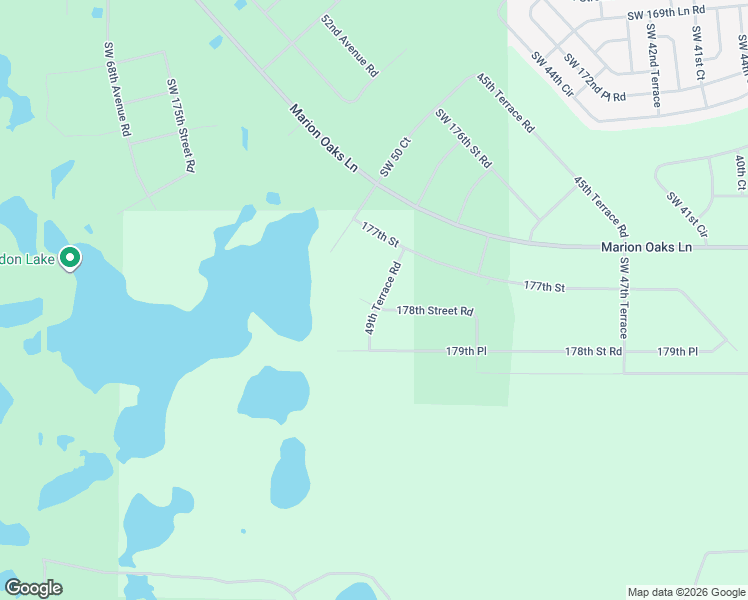map of restaurants, bars, coffee shops, grocery stores, and more near 49th Terrace Road in Ocala