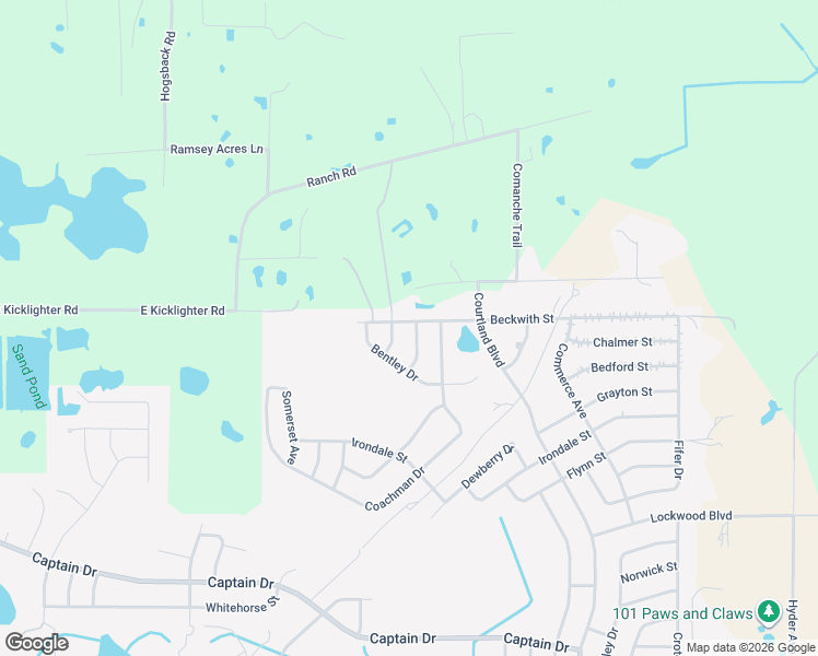 map of restaurants, bars, coffee shops, grocery stores, and more near 2636 Beckwith Street in Deltona