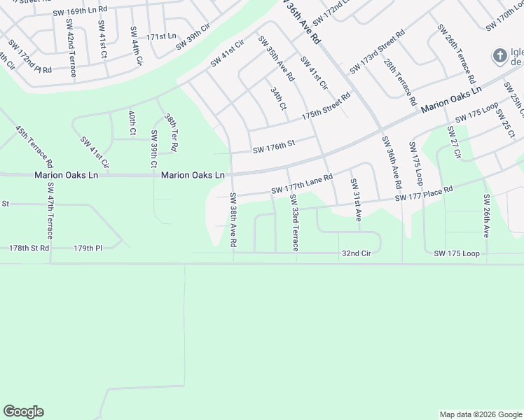 map of restaurants, bars, coffee shops, grocery stores, and more near 17700 35th Terrace Road in Ocala